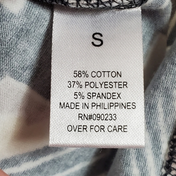 Y2K Grey Ziggy Zags By Nollie Size Small Nwt - Picture 4 of 9